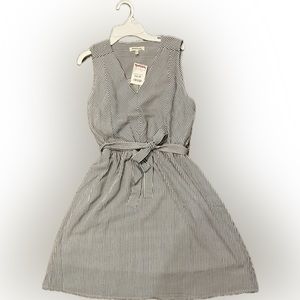 NWT Women’s sleeveless dress, size large, lined, elastic waist with tie